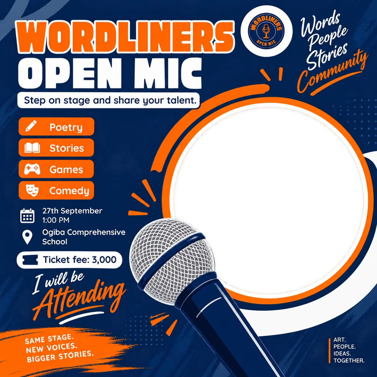 Wordliners Open Mic — Official Event DP